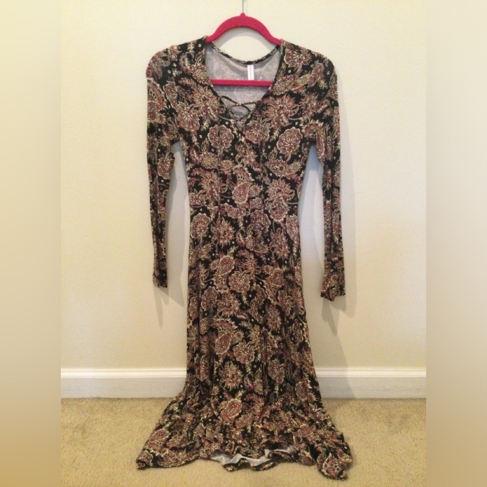 Paisley Print Dress